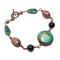 Buddha's Tear Om Aum Copper Wire-Wrap Chunky Gemstone Unisex Bracelet 9.5 Inch OOAK product 4